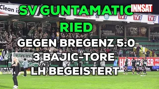 SV Ried besiegte Bregenz mit 5 zu 0