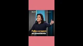 O presidente muda o foco do debate e dirige pergunta a mim quando deveria fazer a outro candidato.