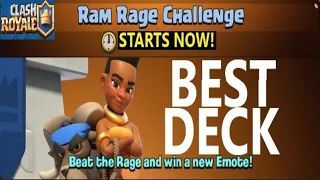 BEST DECK RAM RAGE CHALLENGE | Clash Royale