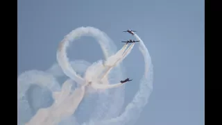 MAKS 2017 - a beautiful performance of the aerobatic team "First Flight" on the Yak-52