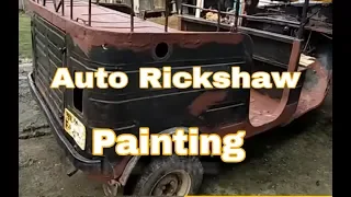 Auto rickshaw painting || Auto rickshaw Restoration || Cheap colour painting