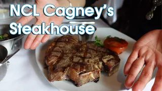 NCL Cagney's Steakhouse Food & Review