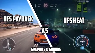 Need For Speed Heat (2019) vs Need For Speed Payback (2017) | Graphics and Sounds!