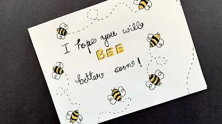 Get Well Soon Greeting Card | Simple and Quick DIY