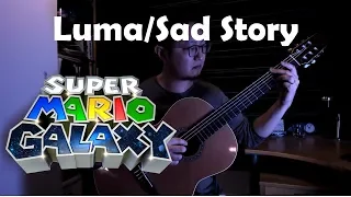 Super Mario Galaxy: Luma/Sad Story Medley (Rosalina's Theme) - Classical Guitar Solo w/ tabs