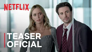 Máfia da Dor | Emily Blunt + Chris Evans | Teaser oficial | Netflix