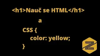15. Tvorba webu (HTML a CSS) - Napojení CSS a první úprava designu
