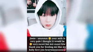 bts imagine : when you are feeding your baby🥰 and they want to taste your🤭😅 #btsimagines #btsff #bts