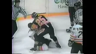 Kevin Stevens vs Jim Wiemer & Cam Neely goes after Paul Coffey