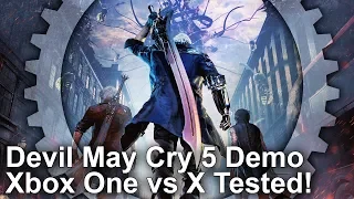 [4K] Devil May Cry 5 Demo: Xbox One/X Graphics Comparison - RE Engine Is Back!