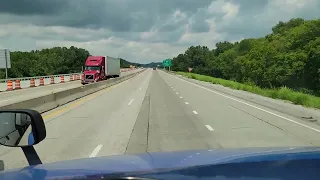 LEBANON JCT, KENTUCKY.  I 65 north,  construction zone.