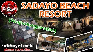 DINE KAYO MAG-OUTING MGA KABAYAN SA SADAYO BEACH RESORT.. AY PAGKAGANDA AT NAKAKARELAKS TALAGA..