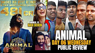 ANIMAL | Day 06 Wednesday | Public Uncut Review | Ranbir Kapoor, Bobby Deol, Rashmika Mandanna