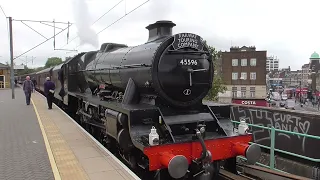 LMS no 45596 Bahamas on The Windsor Flyer at Finsbury Park on Saturday 2nd September 2023