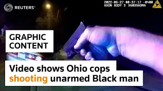 WARNING: GRAPHIC CONTENT - Video shows Ohio cops shooting an unarmed Black man