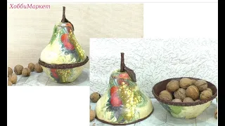 Great idea! Vase "Pear" made of cotton and paper. HobbyMarket