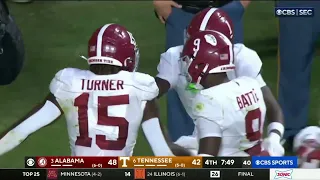 Tennessee COSTLY fumble leads to Alabama TD