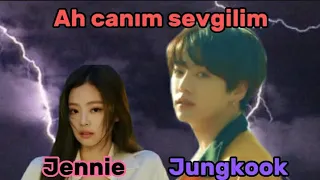 Jungkook and Jennie duet Aİ/ah canım sevgilim by rei #blackpink #bts #jennie #jungkook #fypシ #keşfet