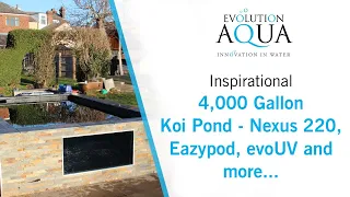 4,000 Gallon Koi Pond with Evolution Aqua Nexus 220