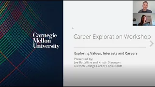 Dietrich Career Exploration Workshop: Exploring Values, Interests and Careers