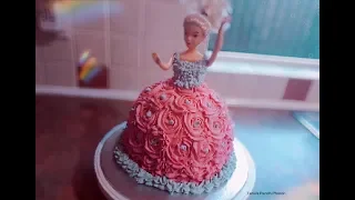 Barbie Doll Cake | Princess Cake | Cake Recipe Step By Step | Birthday Cake Decoration