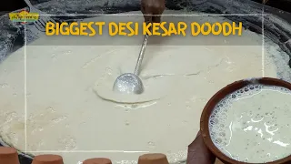 Biggest Desi Kesar Doodh Making in Hyderabad | Kesar Badam Milk @ 30Rs | Trip Feed