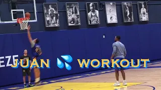 📺 Juan Toscano-Anderson 💦 workout at Warriors practice, day b4 Sacramento Kings at Biofreeze