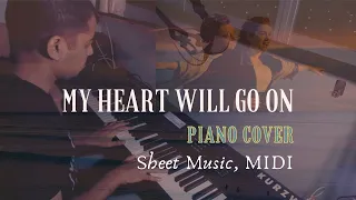 "My Heart Will Go On" ( Titanic ) - Piano Cover, Sheet Music, MIDI