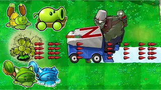 20 Plant Vs Zomboni 50000 HP - Who Will Win? - Plants vs zombies Hybrid