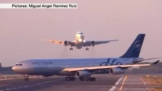 Барселона: два самолета едва разминулись на полосе