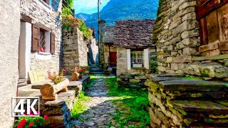 Corippo Switzerland 🇨🇭 a fairy tale village in Ticino, Switzerland