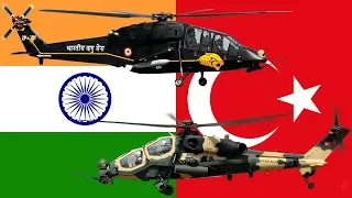 Indian HAL Light Combat Helicopter Vs. Turkish TAI T-129 ATAK (कौन अधिक शक्तिशाली है)