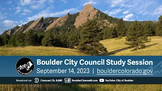 Boulder City Council Meeting 9-14-23