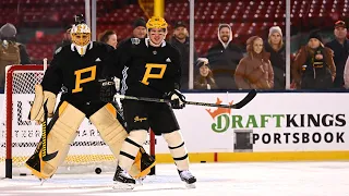Penguins DeSmith Mic'd Up for Penguins Outdoor Practice at Fenway