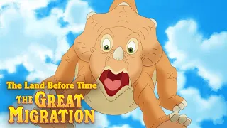 Cera Tries to Jump Over the Dangerous Water | The Land Before Time X: The Great Longneck Migration