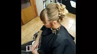 Прическа на новый год.Hairstyle for the New Year