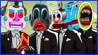 Cartoon Monkey & Thomas the Train & DJ Music Man & Siren Head - Coffin Dance Song COVER