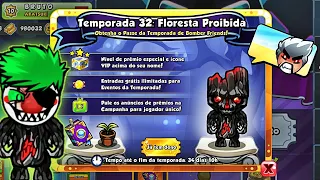 Bomber Friends - Atualizando Passe Da Temporada 32: FLORESTA PROIBIDA 🌲🚫