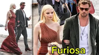 Anya Taylor Joy & Chris Hemsworth at the Press tour for “Furiosa