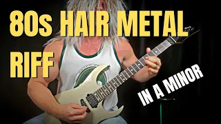 80s Hair Metal Guitar Riff Lesson (in A Minor and with Gunnar)
