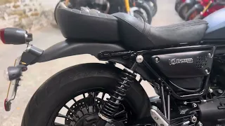 Moto Guzzi V9 Bobber walk around and noise