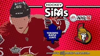 Maple Leafs vs Senators (NHL 16 Hockey Sims)