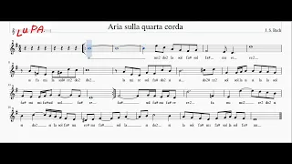 Aria sulla quarta corda - (Sigla SuperQuark) - Flauto - Note - Spartito - Instrumental - Karaoke -