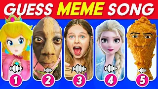 GUESS MEME & WHO'S SINGING🎤🎵🔥| Salish Matter, King Ferran, MrBeast, Elsa, Gegagedigedagedago, Tenge