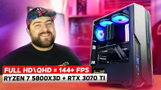 AMD Ryzen 7 5800X3D + RTX 3070 Ti 👽 ИГРОВОЙ КОМПЬЮТЕР для QHD (2к) 144+FPS