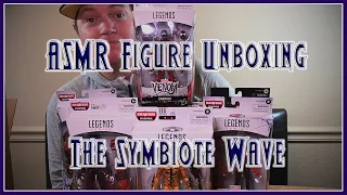 ASMR | Venom Marvel Legends Wave (and Toxin!) Unboxing | Venom-Pool Build-A-Figure | Soft Spoken