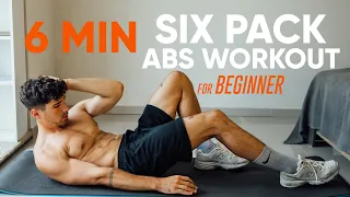 6 MIN SIX PACK ABS WORKOUT (FOR BEGINNER) for strong muscles of the press