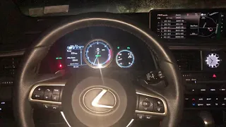 2017 Lexus Rx350 F-Sport night time look.