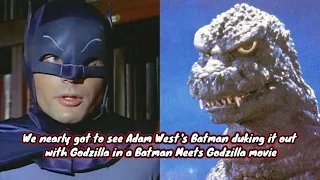 We nearly got to see Adam West's Batman duking it out with Godzilla in a Batman Meets Godzilla movie