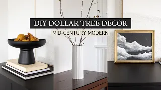 High-End Dollar Tree Decor Ideas 2021 | Mid Century Modern DIY Decor From Dollar Store